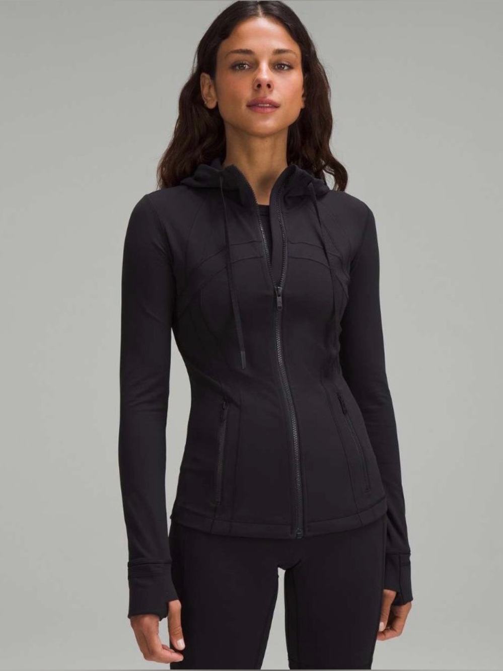 Black Lululemon Define Jacket Nulu fabric w/ hood